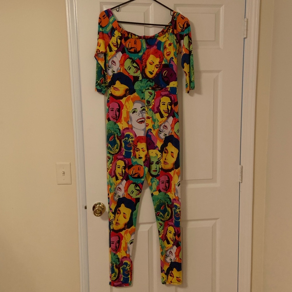 Jumpsuit with Marilyn Monroe faces